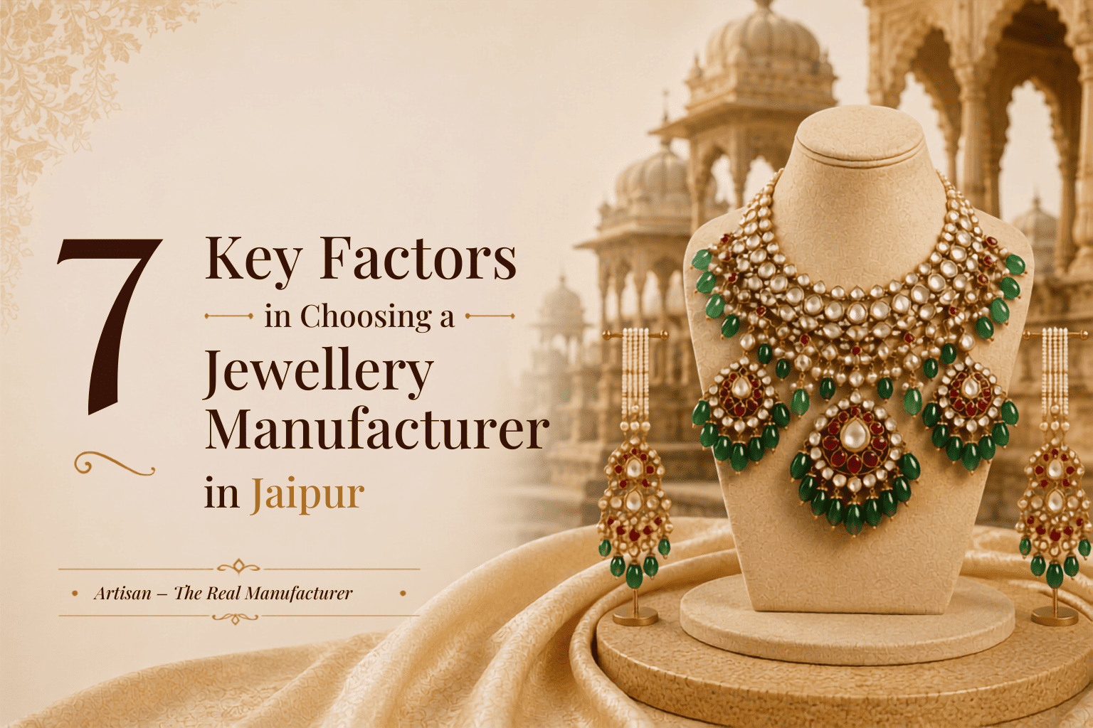 7 Key Factors in Choosing a Jewellery Manufacturer in Jaipur